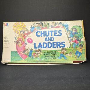 Vintage, 1979, Milton Bradley, Chutes & Ladders Board Game, #4555